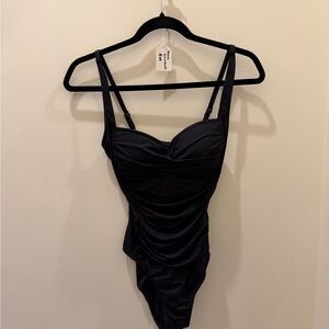 La Blanca Black One Piece Swimsuit
